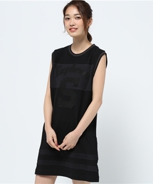 X-girl | SPORTY CREWNECK DRESS /ワンピース/カジュアル/スポーティー/スポーツテイスト/同色系/春夏(ワンピース)