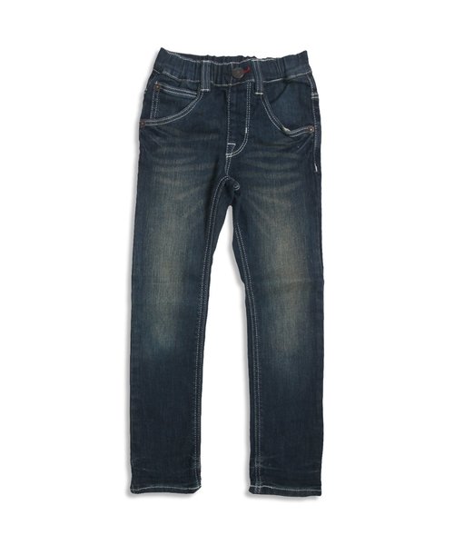 F.O.KIDS（エフオーキッズ）の「シワ加工デニムパンツ（デニムパンツ・キッズ・ネイビー/ブルー/ストライプ・120/130/140/100/110/80/90/95）」の2枚目の写真