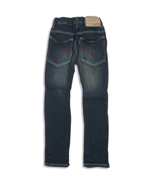 F.O.KIDS（エフオーキッズ）の「シワ加工デニムパンツ（デニムパンツ・キッズ・ネイビー/ブルー/ストライプ・120/130/140/100/110/80/90/95）」の14枚目の写真