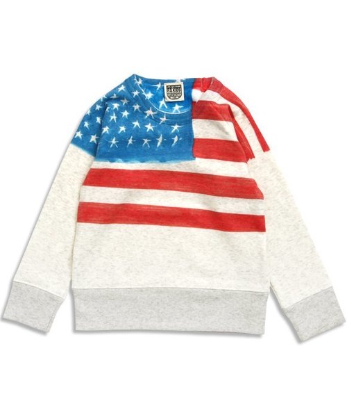 F.O.KIDS（エフオーキッズ）の「男の子スペシャルあったかトレーナー（スウェット・キッズ・ブラウン/ブルー/マスタード/キナリ・95/100/120/80/90/130/110/140）」の2枚目の写真