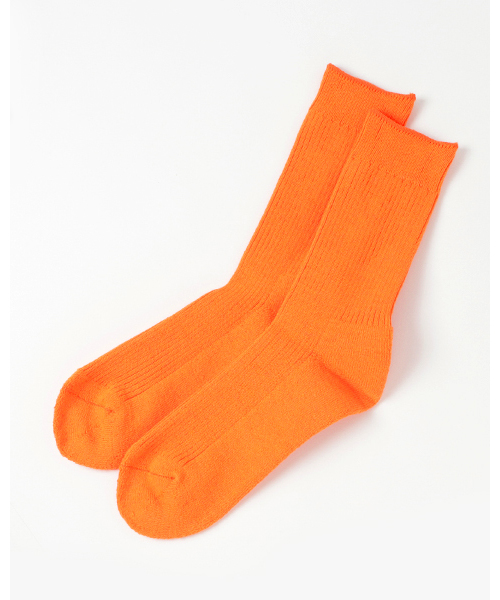 AMERICAN RAG CIE（アメリカンラグシー）の「 蛍光リブソックス（ソックス/靴下・メンズ・オレンジ/ライム/ピンク・FREE）」の3枚目の写真