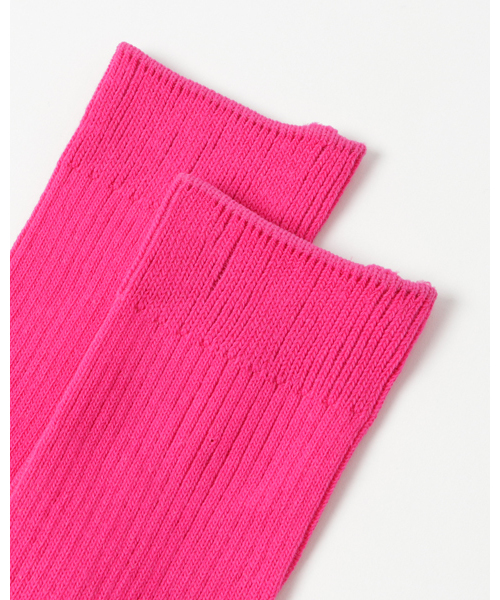 AMERICAN RAG CIE（アメリカンラグシー）の「 蛍光リブソックス（ソックス/靴下・メンズ・オレンジ/ライム/ピンク・FREE）」の5枚目の写真