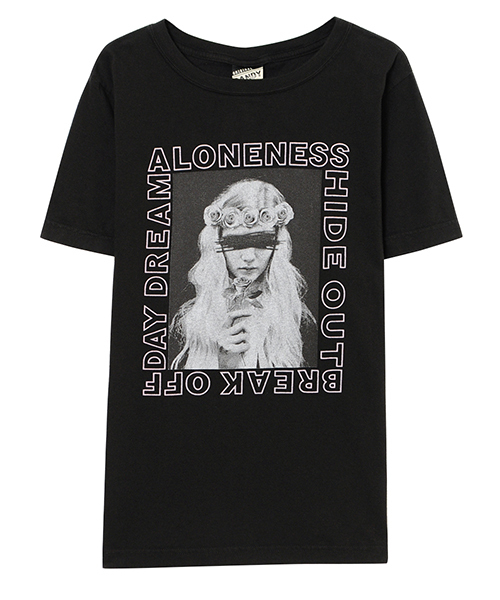 Candy Stripper（キャンディストリッパー）の「ALONENESS CANDY TEE（Tシャツ/カットソー・レディース・ピンク/ライトブルー/ブラック/オフホワイト・2/3）」の3枚目の写真