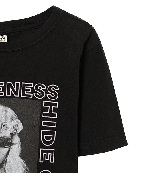 Candy Stripper（キャンディストリッパー）の「ALONENESS CANDY TEE（Tシャツ/カットソー・レディース・ピンク/ライトブルー/ブラック/オフホワイト・2/3）」の15枚目の写真