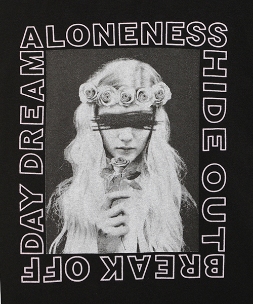 Candy Stripper（キャンディストリッパー）の「ALONENESS CANDY TEE（Tシャツ/カットソー・レディース・ピンク/ライトブルー/ブラック/オフホワイト・2/3）」の17枚目の写真