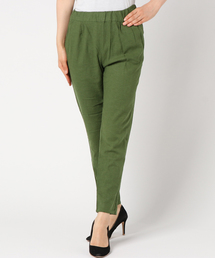 LBC | リネンレーヨンテーパードパンツ            (その他パンツ)