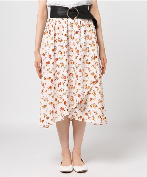 Honeys（ハニーズ）の「イレギュラーヘムスカート（スカート・レディース・ブラック系その他/ブルー/イエロー/ホワイト系その他/ピンク・L/M）」の6枚目の写真