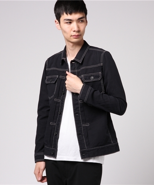291295=HOMME(ニーキューイチニーキューゴーオム)の「【291295=HOMME】 2nd Type ドビージャガード(ブルゾン・メンズ・カーキ/ベージュ/ネイビー/オフホワイト・2/3/4)」の4枚目の写真