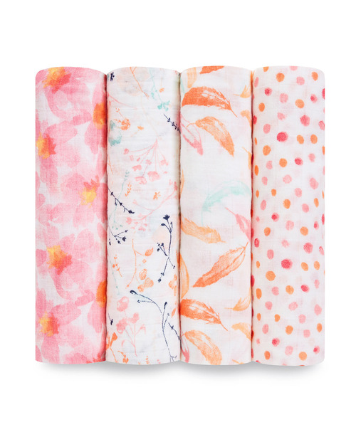 aden + anais (エイデンアンドアネイ)の「スワドル 4枚入り(おくるみ・キッズ・桜/スモークピンク/ベビーピンク/ダークパープル/パープル/サーモンピンク/コーラルピンク/ピンク系その他2/ピンク系その他3/ピンク系その他4/レッド系その他/ブルー/ライトブルーグレー/ピンク系その他5/ブルー系その他4/ホワイト系その他/サファリグリーン/レッド/イエロー/ライトイエロー/ブルー系その他/ピンク系その他/ホワイト系その他2/ホワイト×レッド/ホワイト×グレー/ピンク・FREE)」の20枚目の写真