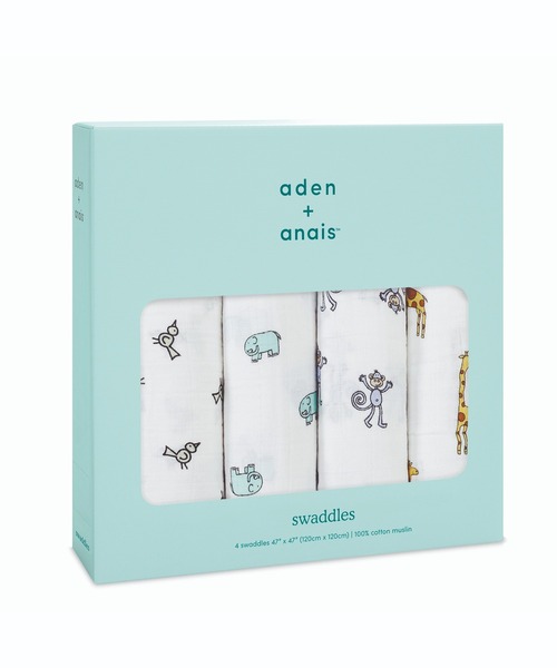 関税.送料込 aden + anais Classic Swaddles - 4 P おくるみ Amazon | (エイデンアンドアネイ) aden+anais おくるみ classic