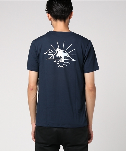 NIKE SPORTSWEAR（ナイキスポーツウェアー）の「メンズ ナイキ スケートボーディング Tシャツ NIKE SB DRI-FIT CTN WHALE TEE 852783-010/451（Tシャツ/カットソー・メンズ・ネイビー/ブラック・X-LARGE/MEDIUM/SMALL/LARGE）」の8枚目の写真