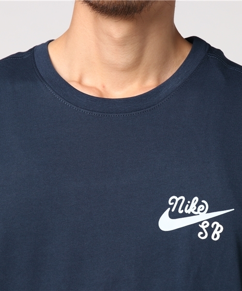 NIKE SPORTSWEAR（ナイキスポーツウェアー）の「メンズ ナイキ スケートボーディング Tシャツ NIKE SB DRI-FIT CTN WHALE TEE 852783-010/451（Tシャツ/カットソー・メンズ・ネイビー/ブラック・X-LARGE/MEDIUM/SMALL/LARGE）」の9枚目の写真