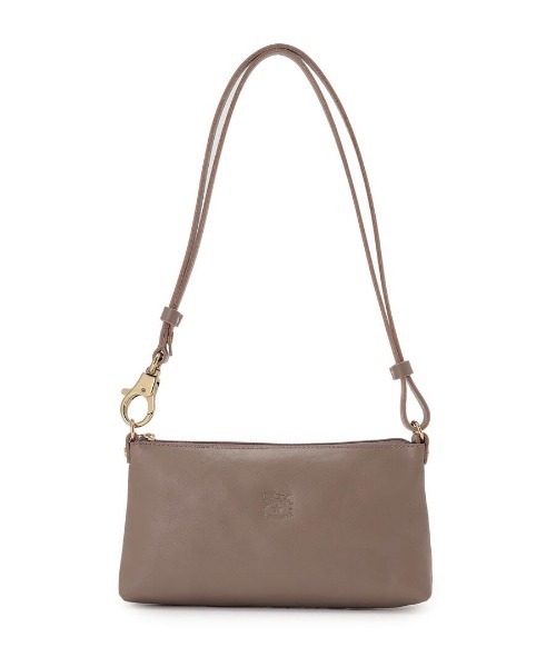 IL BISONTE(イルビゾンテ)の「ILBISONTE / ORIGINAL LEATHER / SHOULDER BAG(ショルダーバッグ・レディース・ライトブラウン/ナチュラル/オレンジ/グリーン/レンガ/ダークブラウン/ブラック/グレー/ネイビー/レッド/オリーブ・FREE)」の1枚目の写真