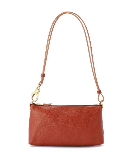 IL BISONTE(イルビゾンテ)の「ILBISONTE / ORIGINAL LEATHER / SHOULDER BAG(ショルダーバッグ・レディース・ライトブラウン/ナチュラル/オレンジ/グリーン/レンガ/ダークブラウン/ブラック/グレー/ネイビー/レッド/オリーブ・FREE)」の10枚目の写真