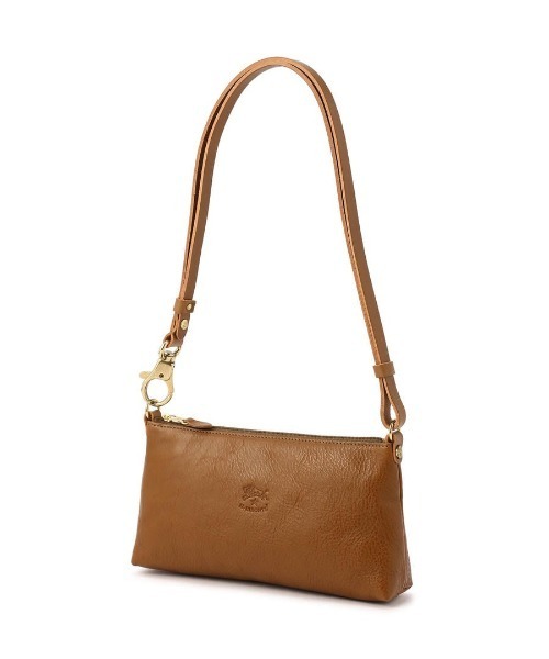 IL BISONTE(イルビゾンテ)の「ILBISONTE / ORIGINAL LEATHER / SHOULDER BAG(ショルダーバッグ・レディース・ライトブラウン/ナチュラル/オレンジ/グリーン/レンガ/ダークブラウン/ブラック/グレー/ネイビー/レッド/オリーブ・FREE)」の14枚目の写真