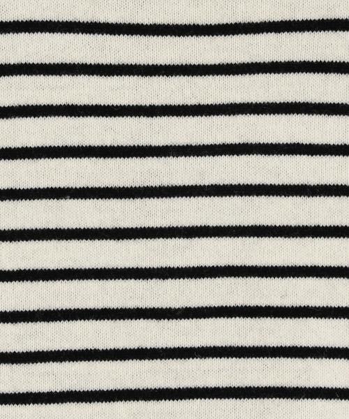 coen（コーエン）の「【手洗い可】ラムウールブレンドボーダーウォッシャブルボートネックニット（ニット/セーター・メンズ・ブラック/グレー/オフホワイト・SMALL/MEDIUM/LARGE/X-LARGE）」の8枚目の写真