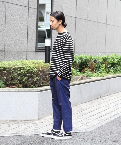 coen（コーエン）の「【手洗い可】ラムウールブレンドボーダーウォッシャブルボートネックニット（ニット/セーター・メンズ・ブラック/グレー/オフホワイト・SMALL/MEDIUM/LARGE/X-LARGE）」の19枚目の写真