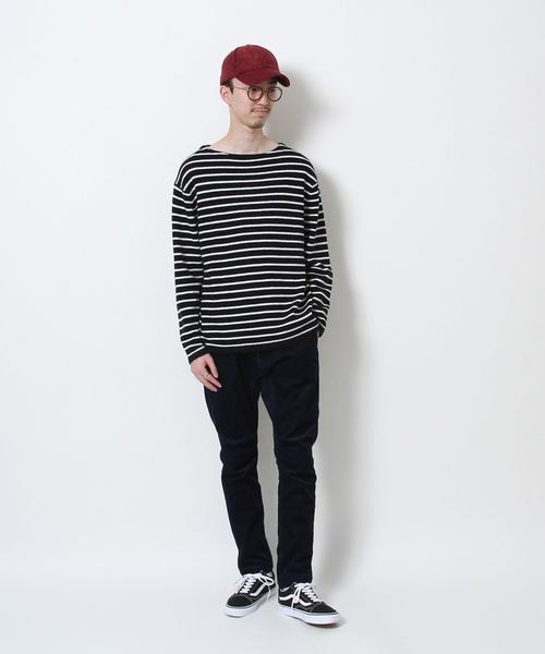 coen（コーエン）の「【手洗い可】ラムウールブレンドボーダーウォッシャブルボートネックニット（ニット/セーター・メンズ・ブラック/グレー/オフホワイト・SMALL/MEDIUM/LARGE/X-LARGE）」の21枚目の写真