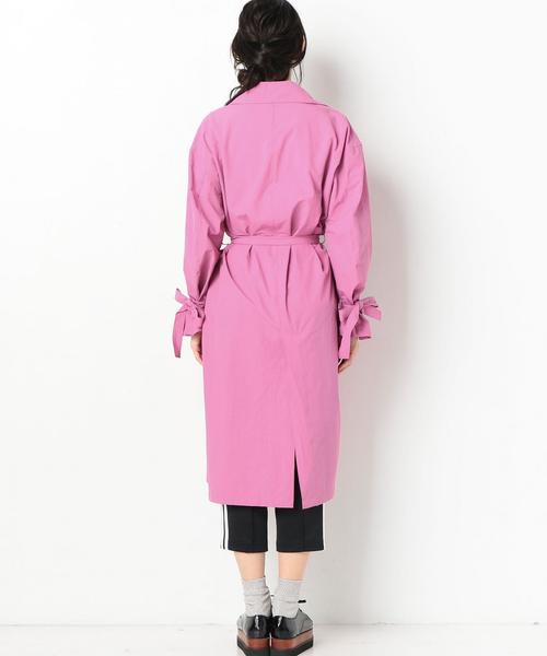 Another Edition（アナザーエディション）の「ロングボリュームトレンチ（トレンチコート・レディース・ブラック/ピンク/ベージュ・SMALL/MEDIUM）」の8枚目の写真