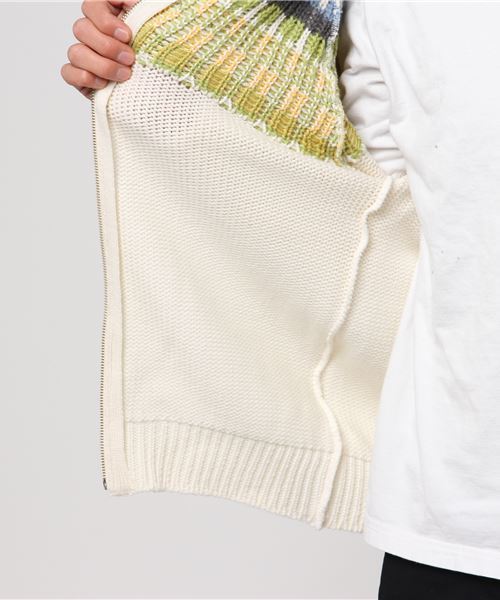 GREEN BOWL（グリーンボウル）の「GREEN BOWL Cowichan　Sweater/グリーンボウル ノルディック 柄 カウチン セーター（ニット/セーター・メンズ・チャコールグレー/キナリ・38/36）」の3枚目の写真