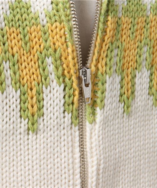 GREEN BOWL（グリーンボウル）の「GREEN BOWL Cowichan　Sweater/グリーンボウル ノルディック 柄 カウチン セーター（ニット/セーター・メンズ・チャコールグレー/キナリ・38/36）」の8枚目の写真