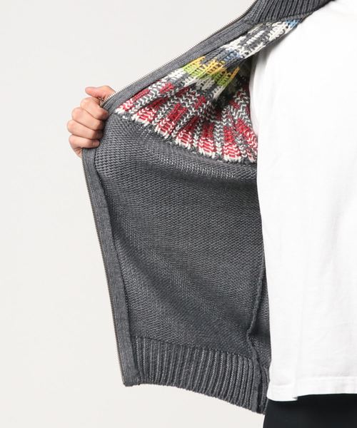 GREEN BOWL（グリーンボウル）の「GREEN BOWL Cowichan　Sweater/グリーンボウル ノルディック 柄 カウチン セーター（ニット/セーター・メンズ・チャコールグレー/キナリ・38/36）」の13枚目の写真