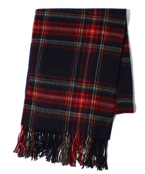 coen（コーエン）の「ウールチェック2WAYストール（ストール/ショール・レディース・レッド/ケリー/ダークグリーン/ネイビー・フリー）」の5枚目の写真