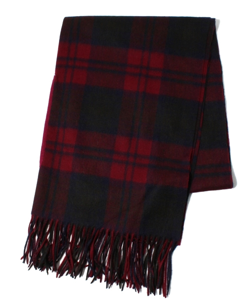 coen（コーエン）の「ウールチェック2WAYストール（ストール/ショール・レディース・レッド/ケリー/ダークグリーン/ネイビー・フリー）」の3枚目の写真