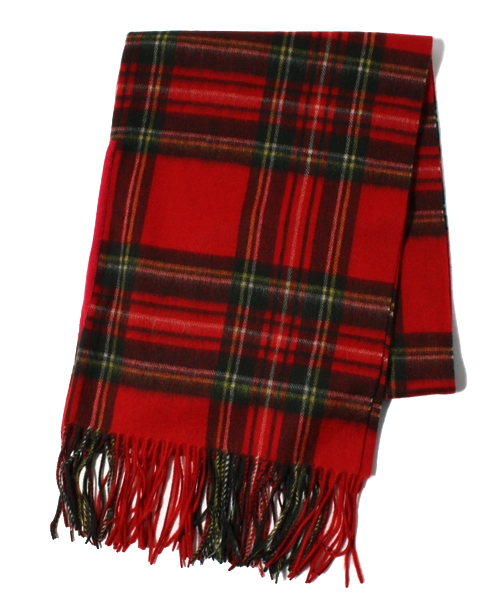 coen（コーエン）の「ウールチェック2WAYストール（ストール/ショール・レディース・レッド/ケリー/ダークグリーン/ネイビー・フリー）」の4枚目の写真