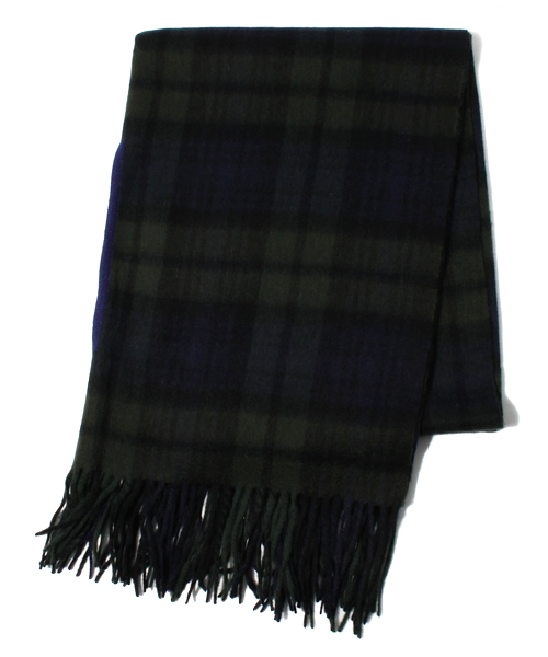 coen（コーエン）の「ウールチェック2WAYストール（ストール/ショール・レディース・レッド/ケリー/ダークグリーン/ネイビー・フリー）」の2枚目の写真