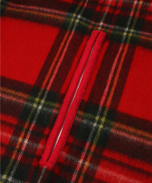 coen（コーエン）の「ウールチェック2WAYストール（ストール/ショール・レディース・レッド/ケリー/ダークグリーン/ネイビー・フリー）」の10枚目の写真