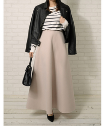 Re:EDIT | ボンディング起毛フレアスカート(スカート)