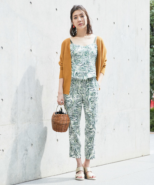 RIVE DROITE（リヴドロワ）の「パームリーフビスチェ（Tシャツ/カットソー・レディース・カーキ/グリーン/ホワイト/サンドベージュ・FREE/0/1）」の5枚目の写真