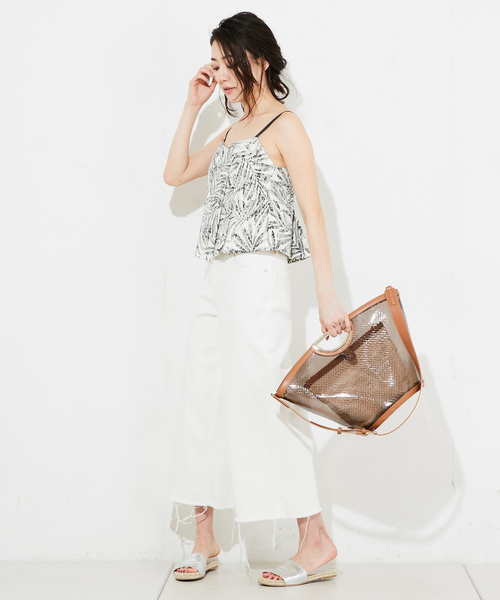 RIVE DROITE（リヴドロワ）の「パームリーフビスチェ（Tシャツ/カットソー・レディース・カーキ/グリーン/ホワイト/サンドベージュ・FREE/0/1）」の15枚目の写真