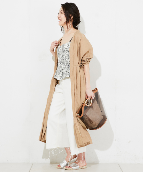 RIVE DROITE（リヴドロワ）の「パームリーフビスチェ（Tシャツ/カットソー・レディース・カーキ/グリーン/ホワイト/サンドベージュ・FREE/0/1）」の17枚目の写真