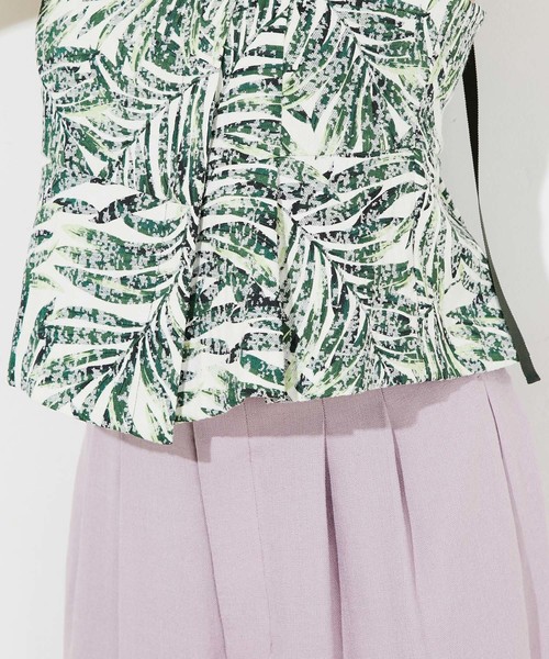 RIVE DROITE（リヴドロワ）の「パームリーフビスチェ（Tシャツ/カットソー・レディース・カーキ/グリーン/ホワイト/サンドベージュ・FREE/0/1）」の13枚目の写真