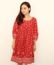 coen | ペイズリー柄ワンピース(ワンピース)