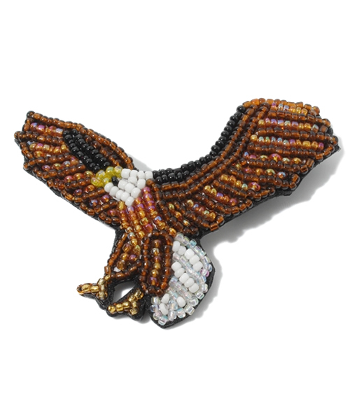 BEAMS BOY（ビームスボーイ）の「BEAMS BOY / BEADEDブローチ ANIMALS (B)（ブローチ/コサージュ・レディース・ブラウン/ゴールド/ブラック/その他1・ONE SIZE）」の2枚目の写真