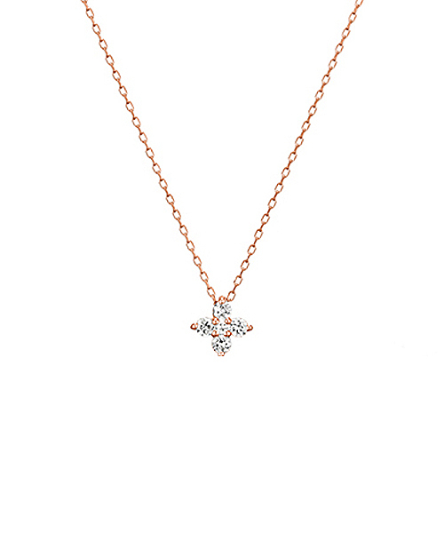 K18ピンクゴールド ダイヤモンド ネックレス（ネックレス）｜Canal 4