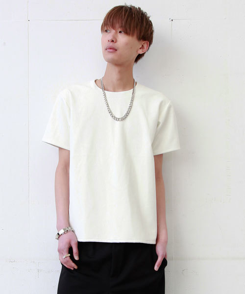 603（ロクマルサン）の「603 バックZIP付き PVC Tシャツ（Tシャツ/カットソー・メンズ・ブラック/オフホワイト/ワイン・40）」の2枚目の写真