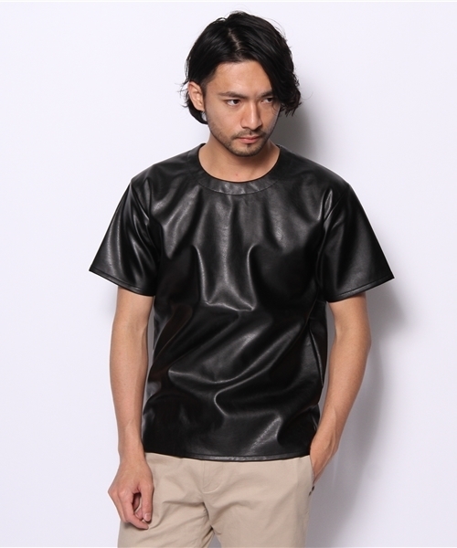 603（ロクマルサン）の「603 バックZIP付き PVC Tシャツ（Tシャツ/カットソー・メンズ・ブラック/オフホワイト/ワイン・40）」の12枚目の写真