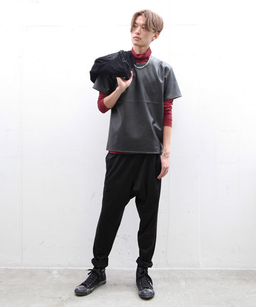 603（ロクマルサン）の「603 バックZIP付き PVC Tシャツ（Tシャツ/カットソー・メンズ・ブラック/オフホワイト/ワイン・40）」の11枚目の写真