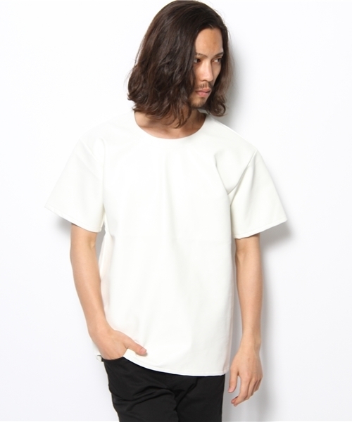 603（ロクマルサン）の「603 バックZIP付き PVC Tシャツ（Tシャツ/カットソー・メンズ・ブラック/オフホワイト/ワイン・40）」の15枚目の写真