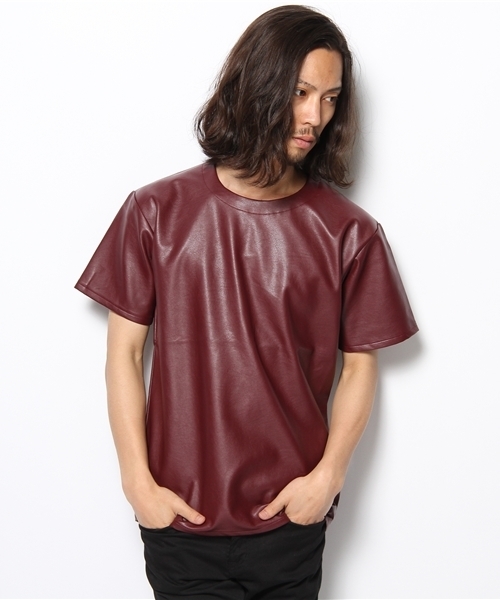 603（ロクマルサン）の「603 バックZIP付き PVC Tシャツ（Tシャツ/カットソー・メンズ・ブラック/オフホワイト/ワイン・40）」の3枚目の写真