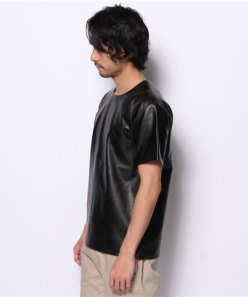 603（ロクマルサン）の「603 バックZIP付き PVC Tシャツ（Tシャツ/カットソー・メンズ・ブラック/オフホワイト/ワイン・40）」の5枚目の写真