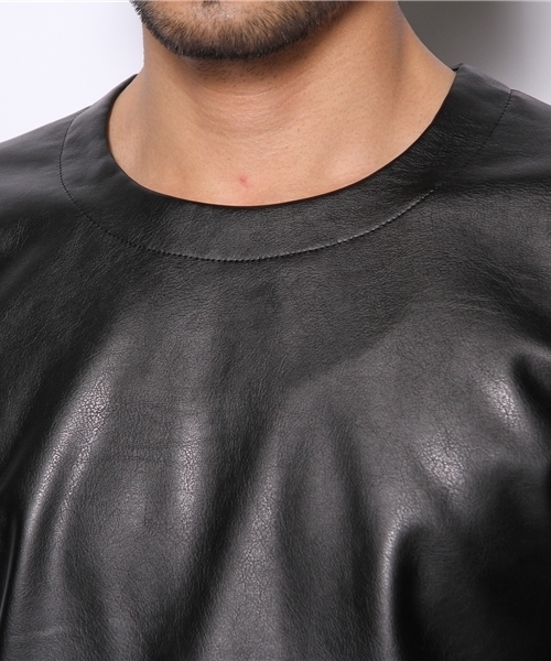 603（ロクマルサン）の「603 バックZIP付き PVC Tシャツ（Tシャツ/カットソー・メンズ・ブラック/オフホワイト/ワイン・40）」の7枚目の写真