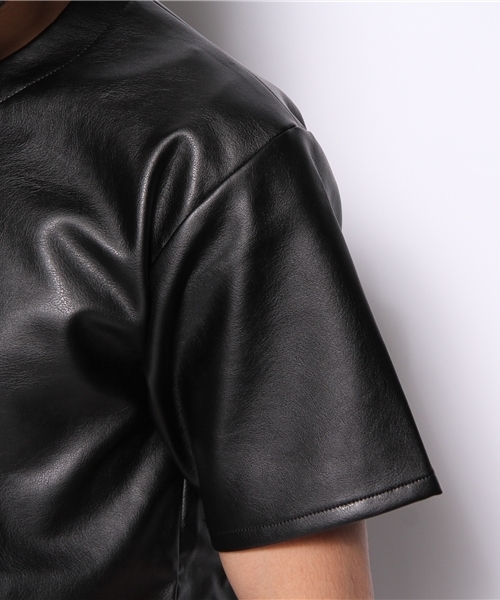 603（ロクマルサン）の「603 バックZIP付き PVC Tシャツ（Tシャツ/カットソー・メンズ・ブラック/オフホワイト/ワイン・40）」の9枚目の写真