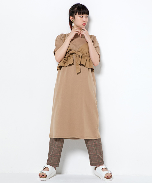 WEGO(ウィゴー)の「WEGO/ミニ裏毛ルーズワンピース(ワンピース・レディース・ブラック/杢グレー/ベージュ・FREE)」の19枚目の写真