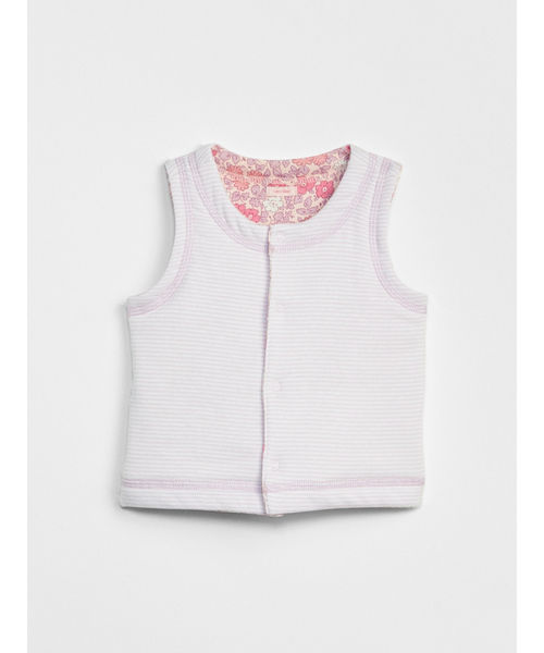 GAP（ギャップ）の「リバーシブル ベスト（ロンパース・キッズ・ピンク/ネイビー・45cm/50cm/60cm/70cm/80ｃｍ/90cm）」の3枚目の写真