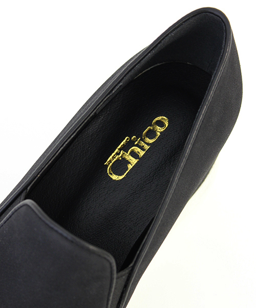 Chico（チコ）の「スリッポンウェッジ（スニーカー・レディース・ブラック/ホワイト/ベージュ・SMALL/MEDIUM/LARGE）」の6枚目の写真